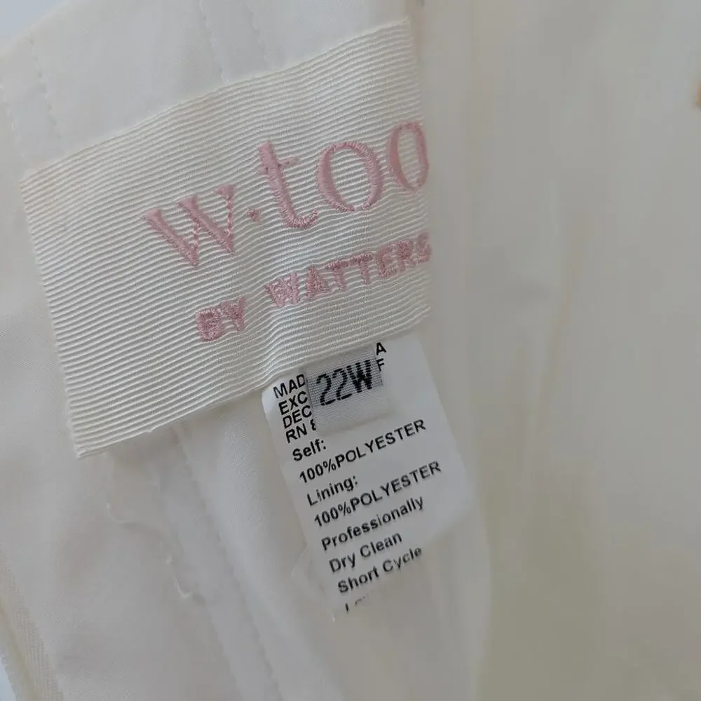Wtoo by Watters Romy Floral Wedding Dress Anthropologie Plus Size 22W - Picture 4 of 5